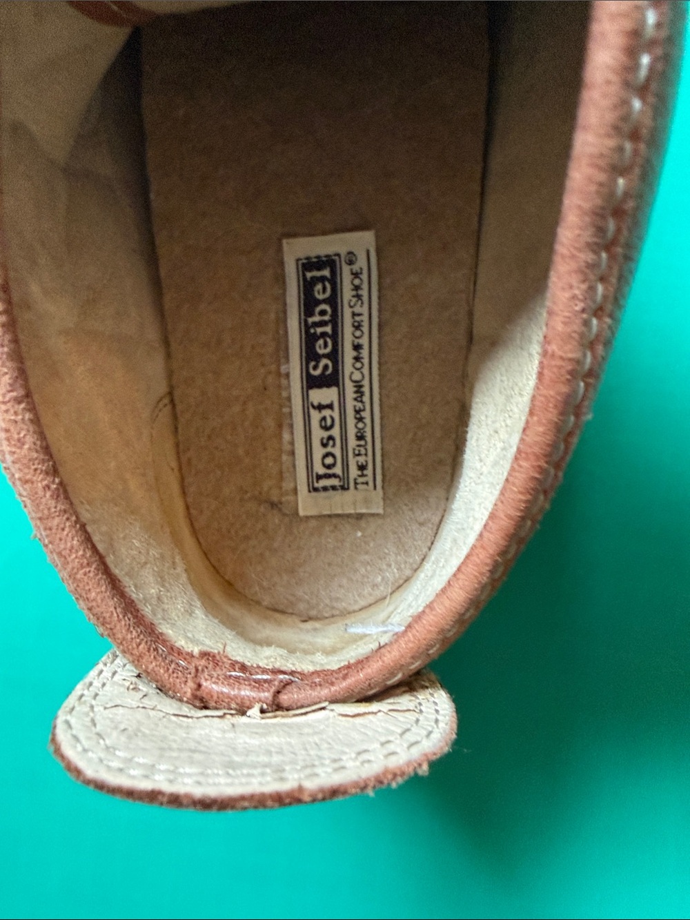 Josef Seibel Women's Brown Leather Lace-Up Booties high top sneakers 42 or 10 - Picture 2 of 7